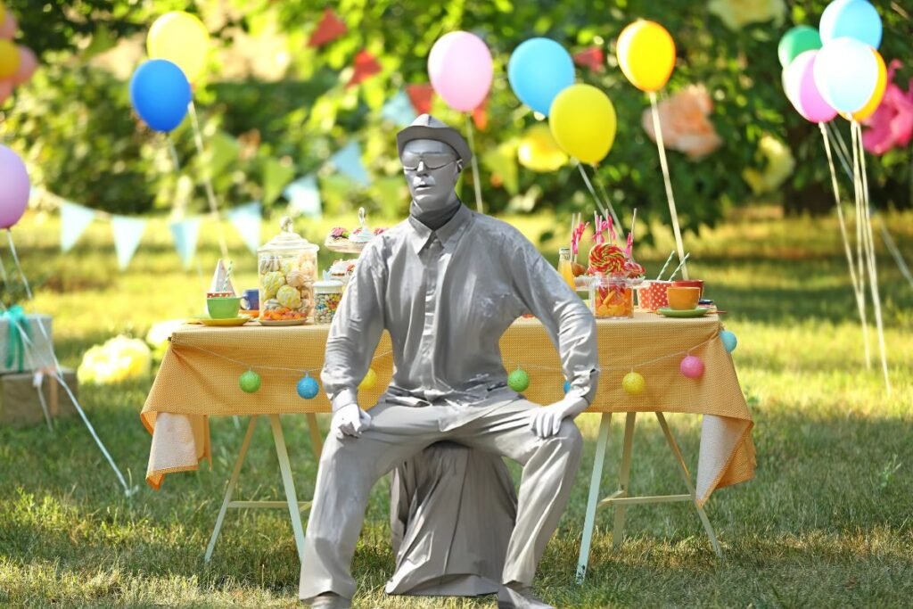 Read more about the article Add a Touch of Mystery with a Statue Man Artist at Your Birthday Party