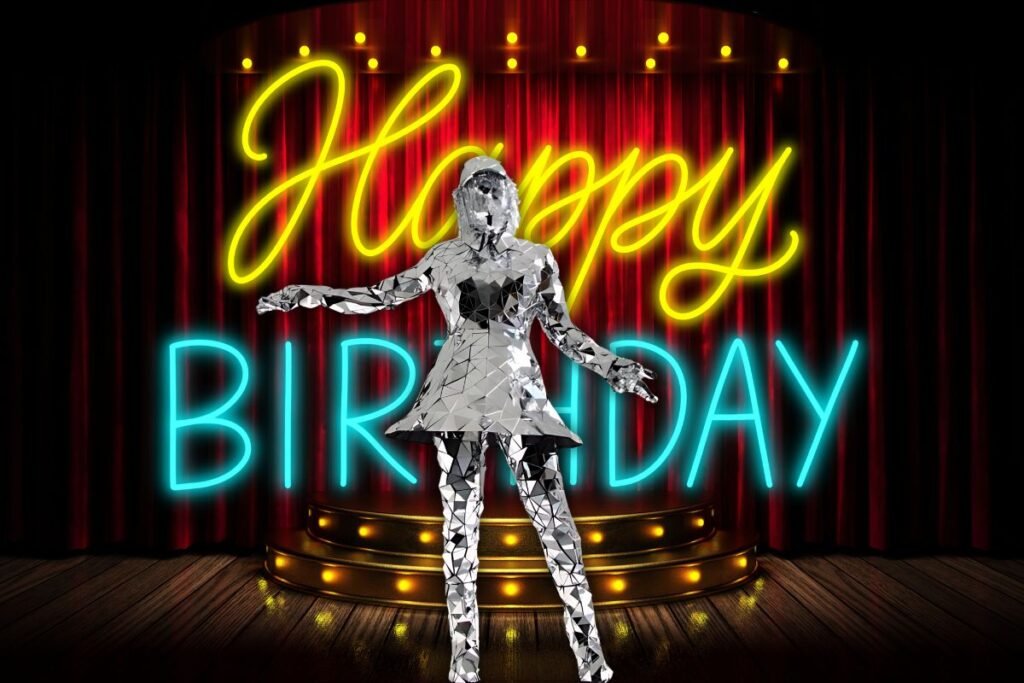 Read more about the article Light Up Your Birthday Party with a Mirror Lady Costume Artist